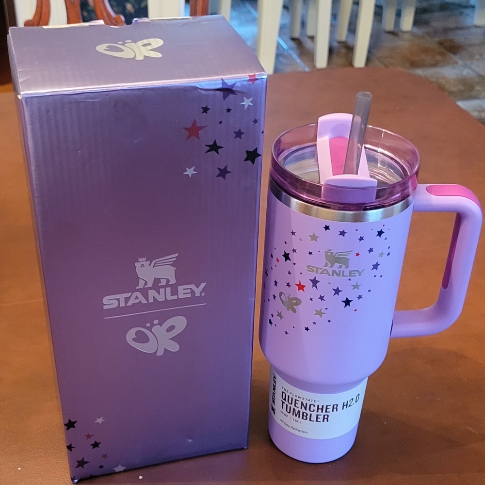 Olivia Rodrigo X Stanley Lavender Starry Tumbler with Straw